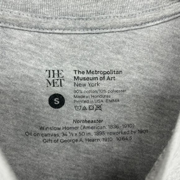 WINSLOW HOMER Shirt Adult S CROSSCURRENTS The Metropolitan Museum of Art Gray - Picture 8 of 13
